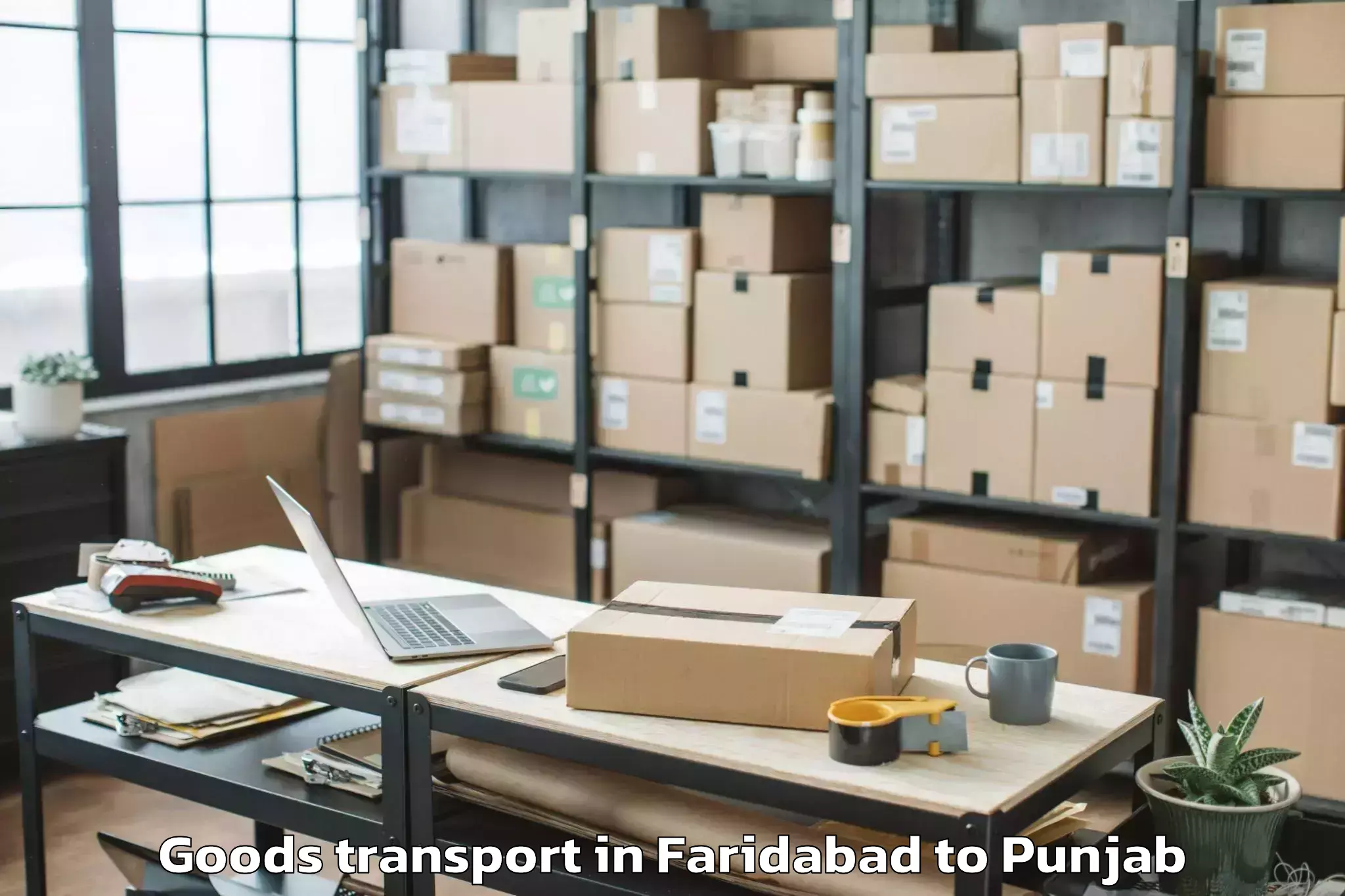 Discover Faridabad to Bhawanigarh Goods Transport